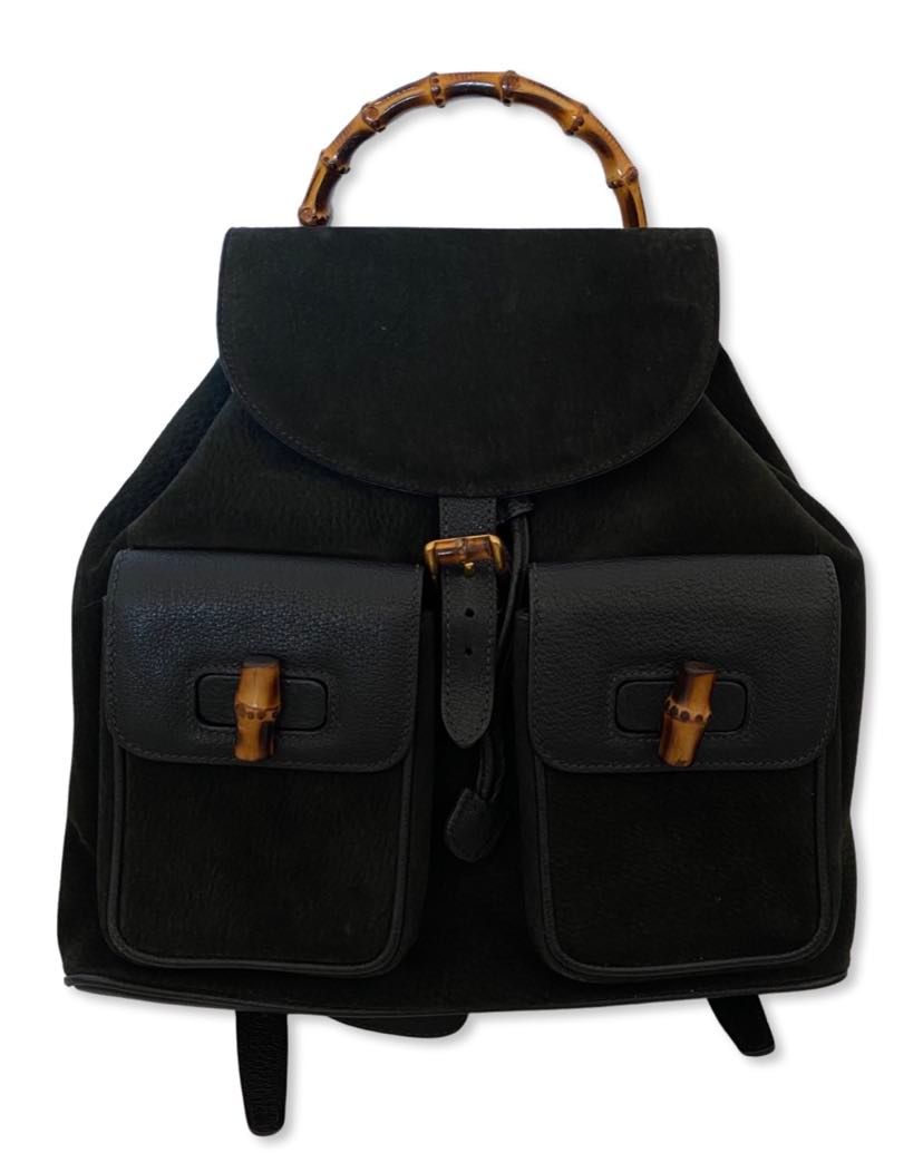 Gucci suede shop backpack