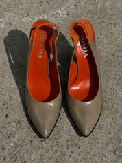 PRADA VINTAGE STILETTO SLING-BACKS