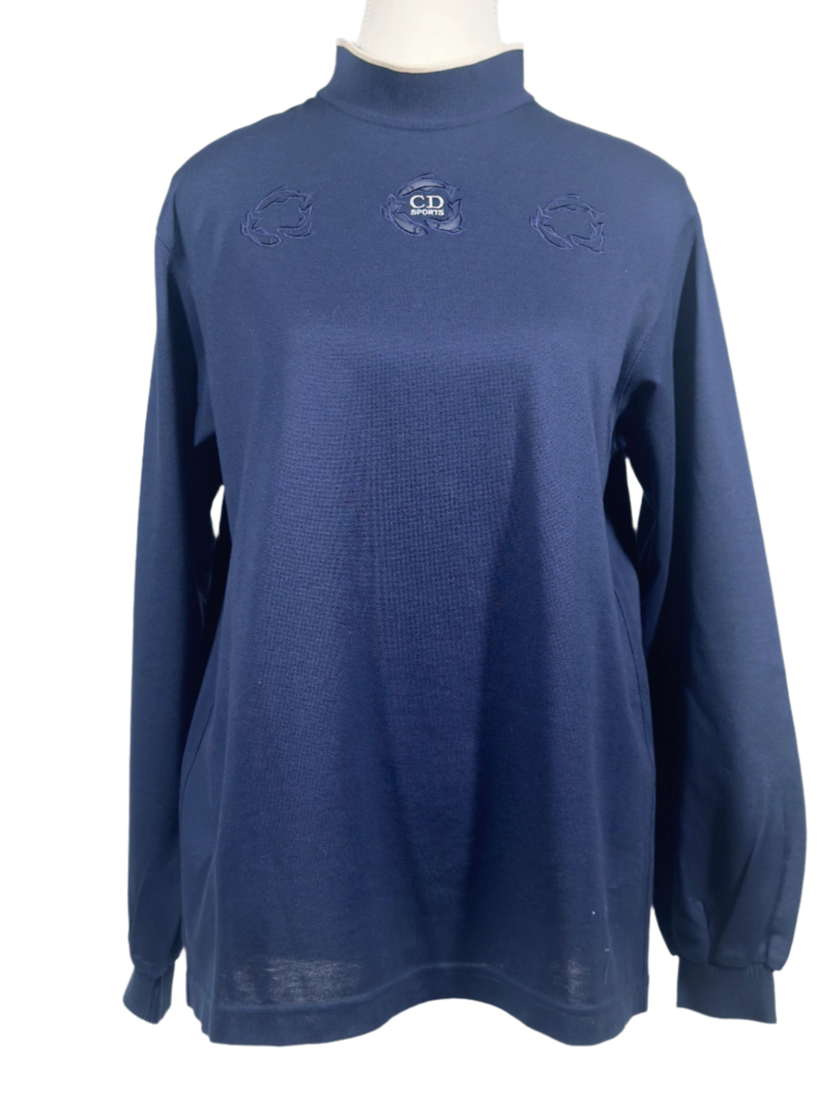 Christian Dior Sports Mock Neck Sweatshirt