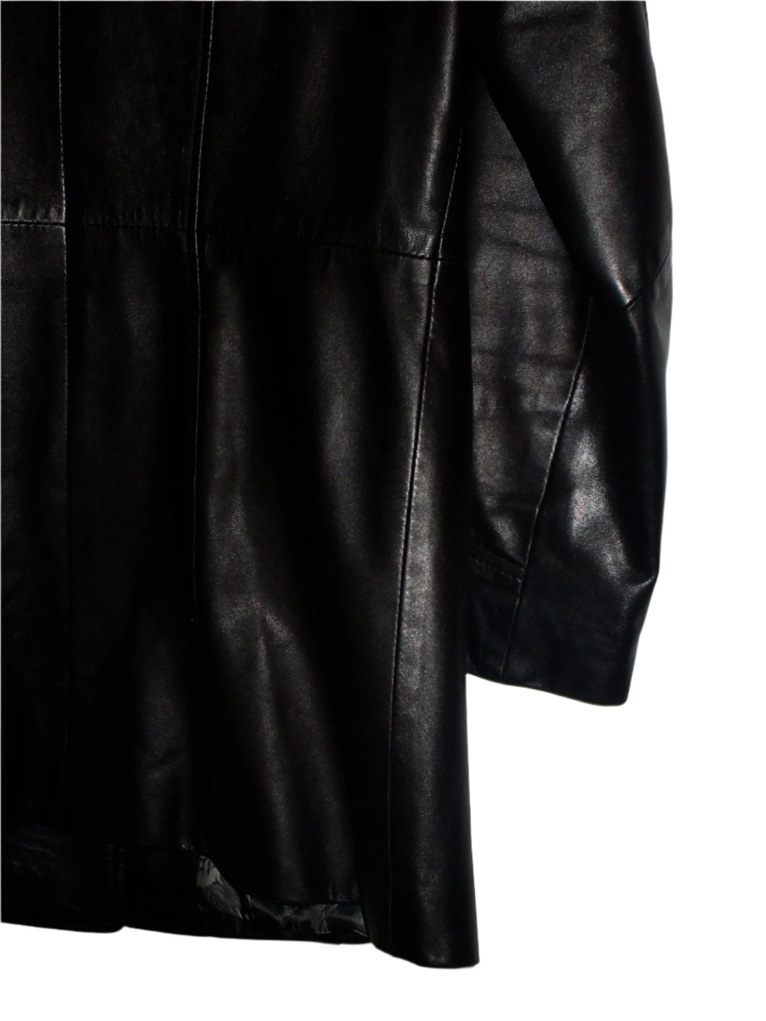 Vintage Mid Length Classic Fit Leather Jacket