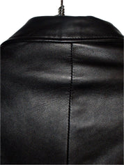 Vintage Mid Length Classic Fit Leather Jacket