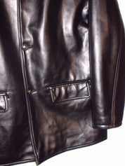 Vintage High Shine Men's Leather Jacket