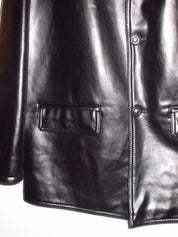 Vintage High Shine Men's Leather Jacket