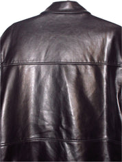 Vintage High Shine Men's Leather Jacket