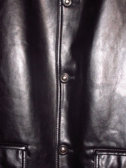 Vintage High Shine Men's Leather Jacket