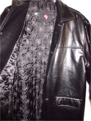 Vintage High Shine Men's Leather Jacket