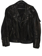 Vintage Fringe Classic Biker Jacket