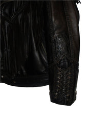 Vintage Fringe Classic Biker Jacket