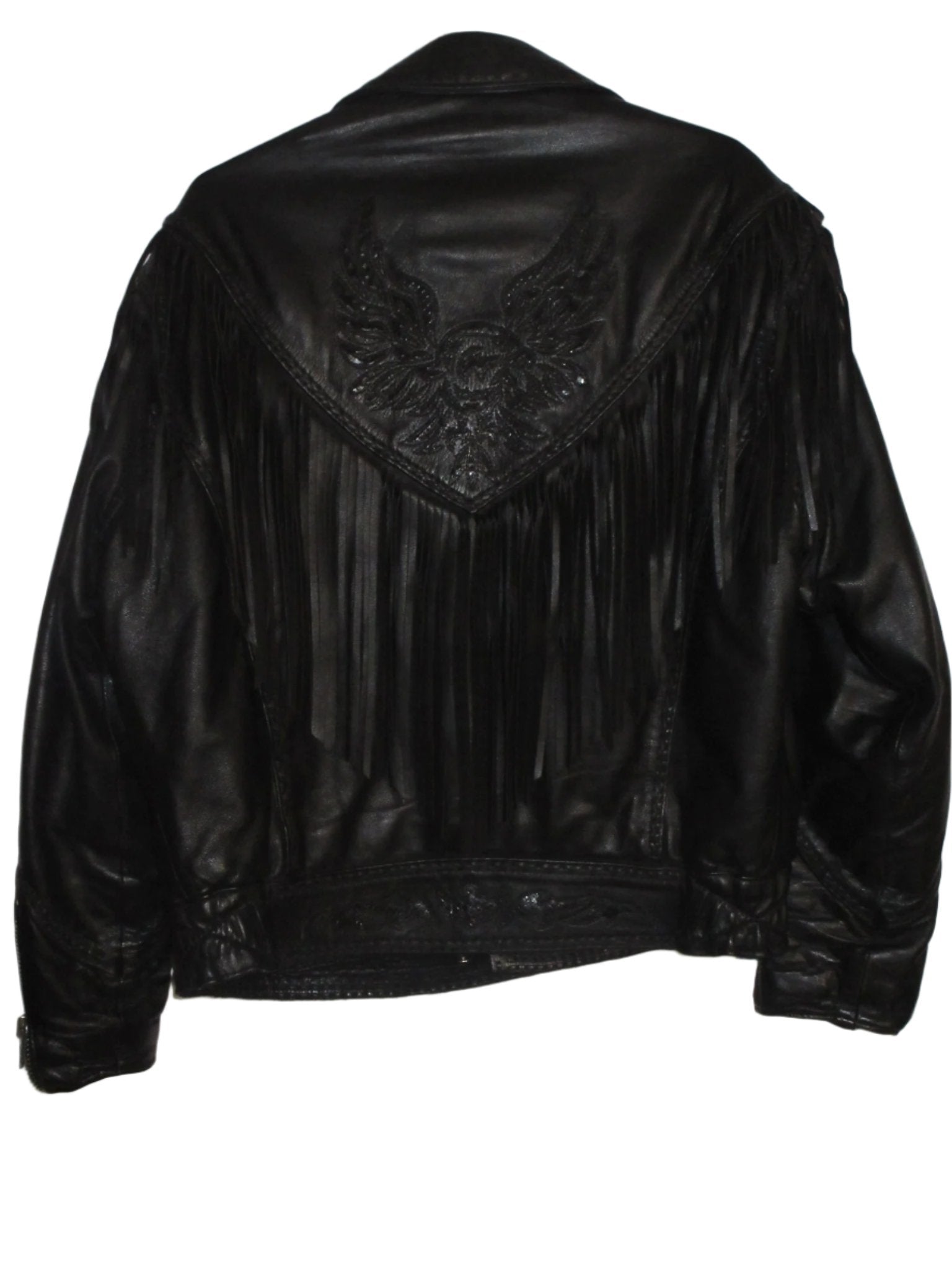 Vintage Fringe Classic Biker Jacket