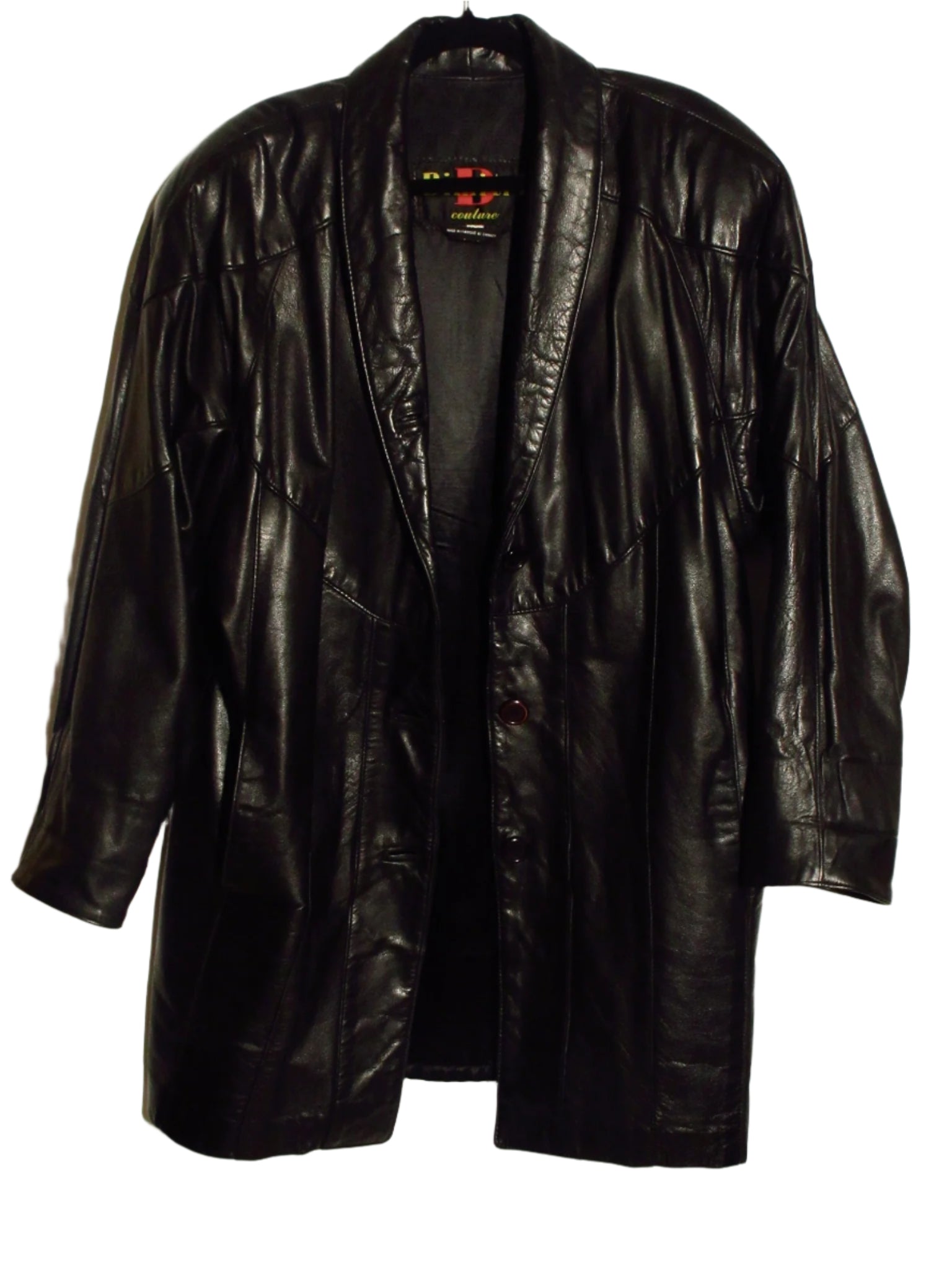 Vintage Leather Blazer Jacket