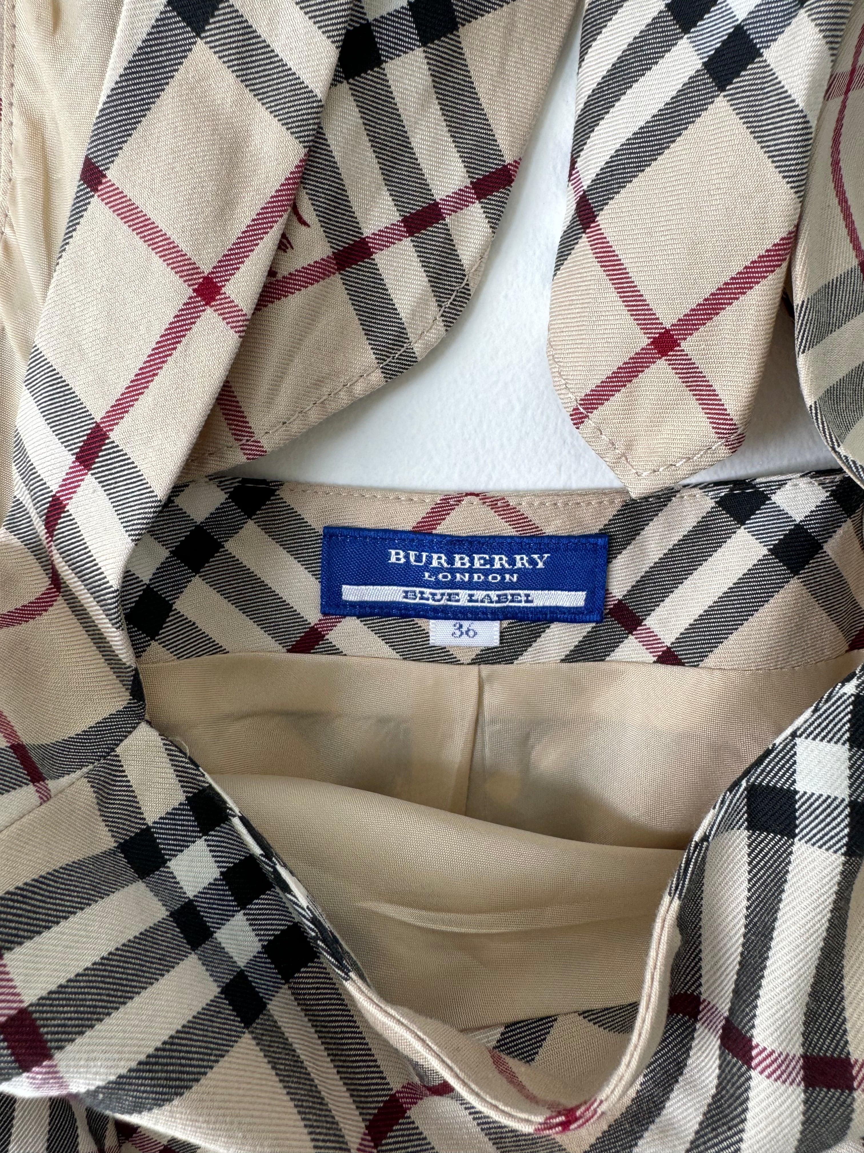 Burberry Nova Check Halter Dress