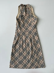 Burberry Nova Check Halter Dress