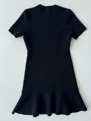 Balenciaga Silk Blend Ruffle Dress