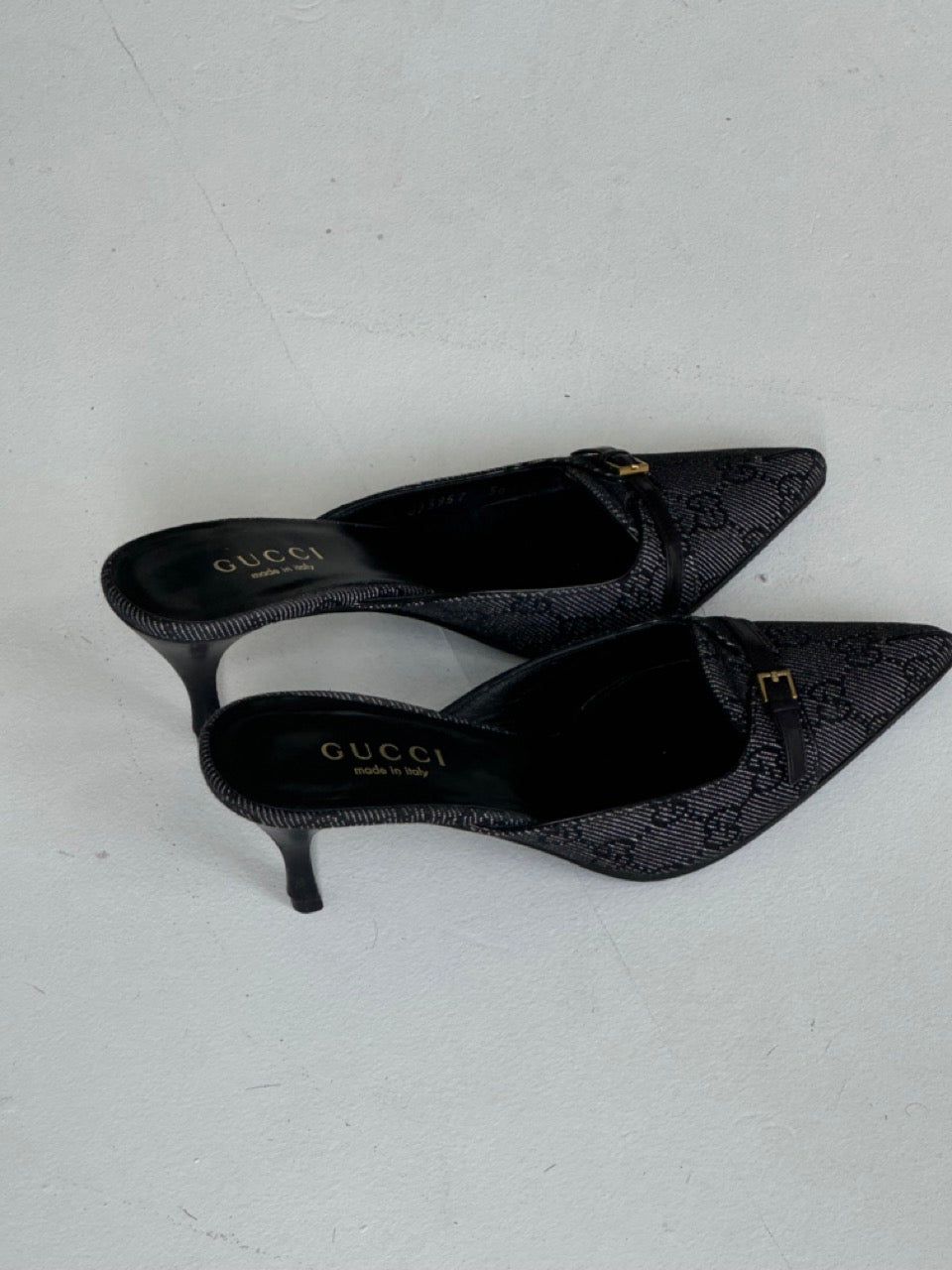 Gucci GG Denim Mules