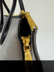 Miu Miu Vitello Leather Zipper Tote