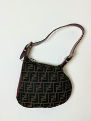 Fendi Zucca Oyster Shoulder Bag