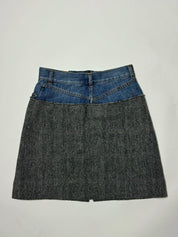 Maison Margiela Denim and Tweed Skirt