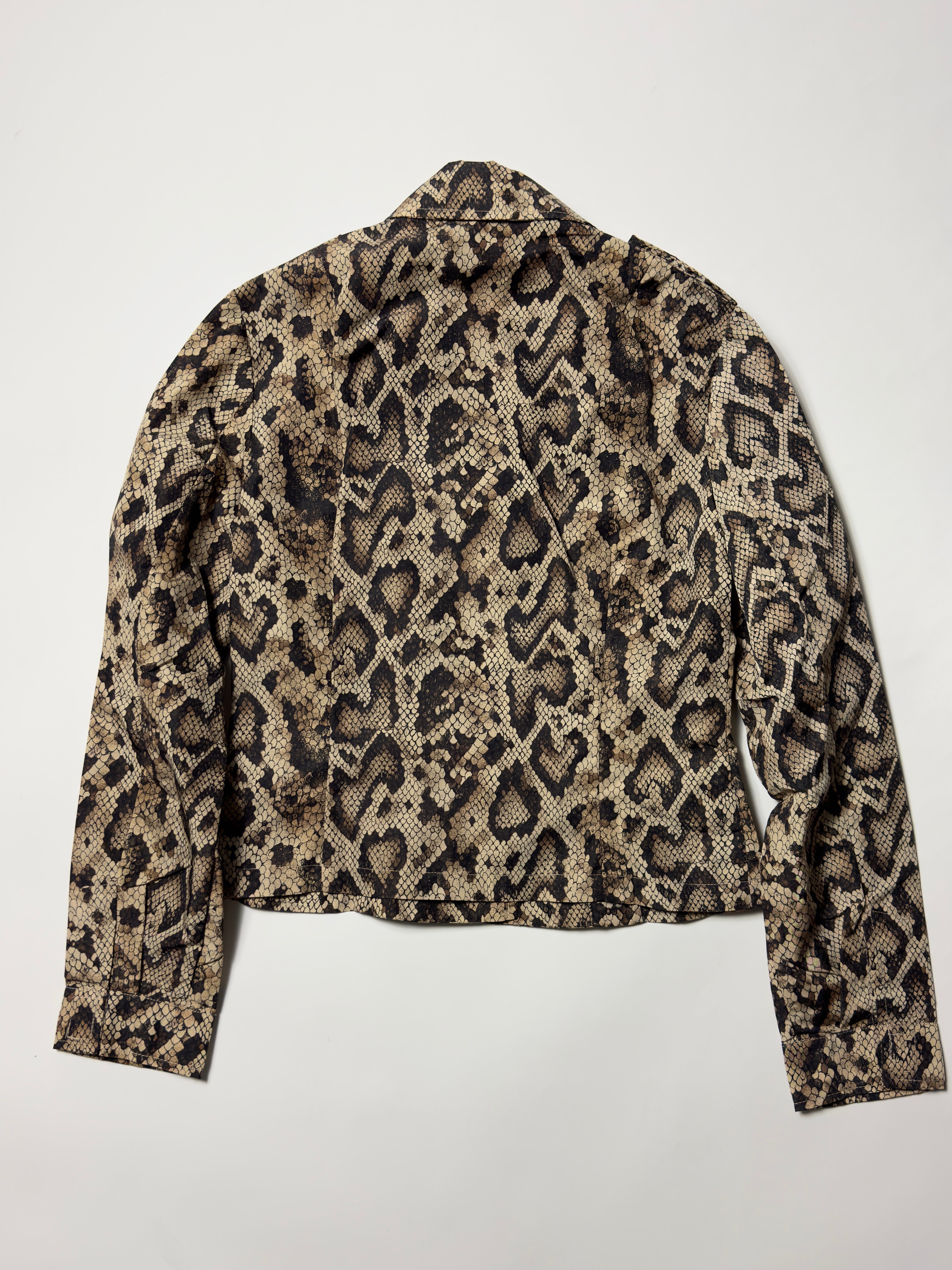 FW 2005 Dolce & Gabbana Snake Print Nylon Shirt