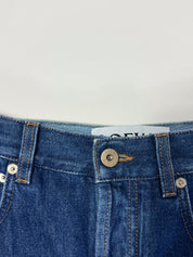 Loewe Two Tone Denim Cropped Jeans