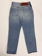 Loewe Two Tone Denim Cropped Jeans