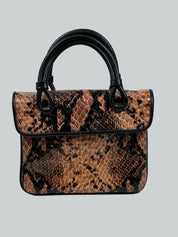 MARYAM NASSIR ZADEH PYTHON TOP HANDLE BAG