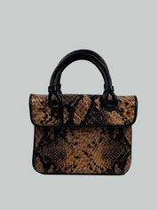 MARYAM NASSIR ZADEH PYTHON TOP HANDLE BAG