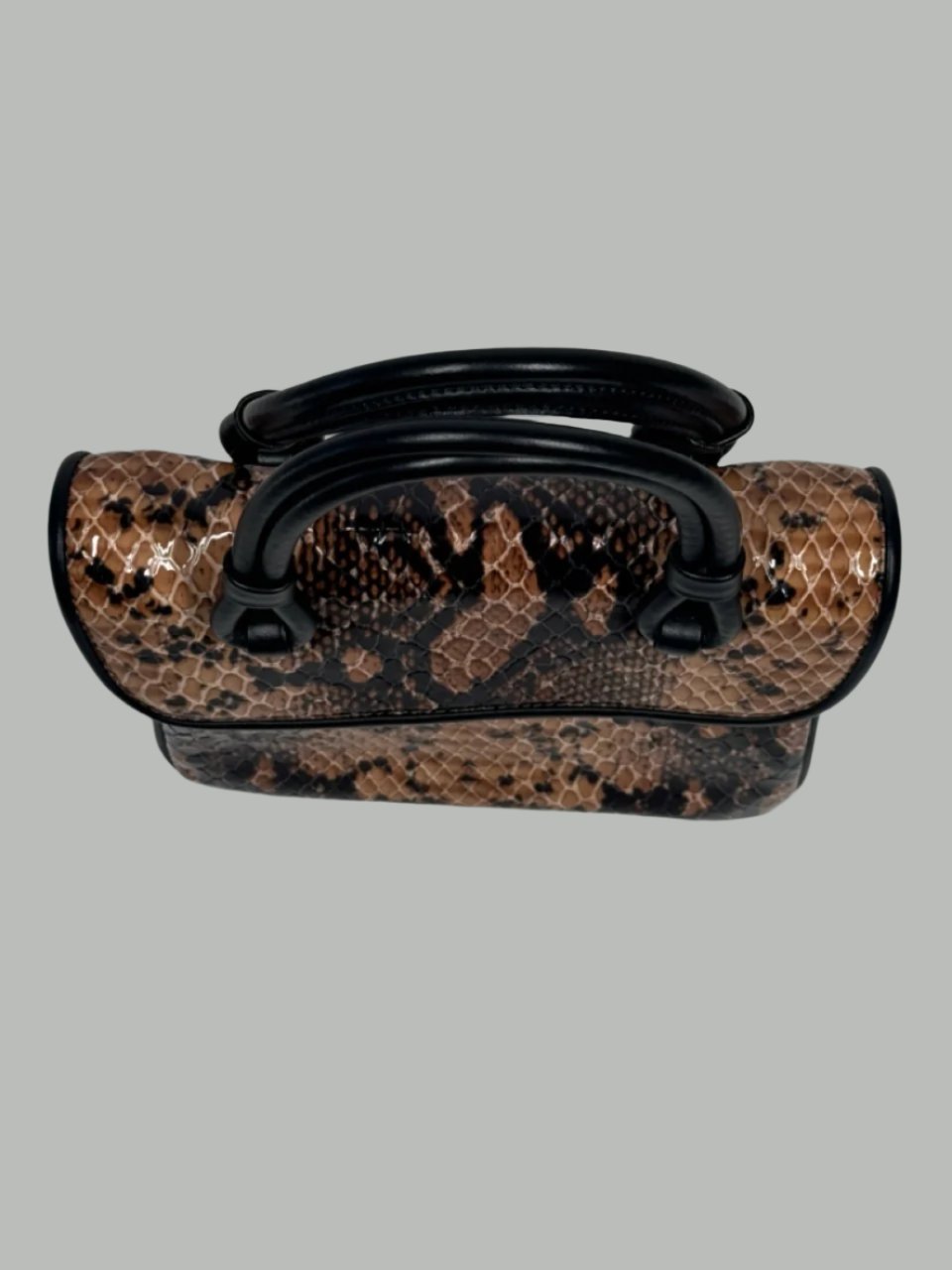 MARYAM NASSIR ZADEH PYTHON TOP HANDLE BAG