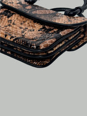 MARYAM NASSIR ZADEH PYTHON TOP HANDLE BAG