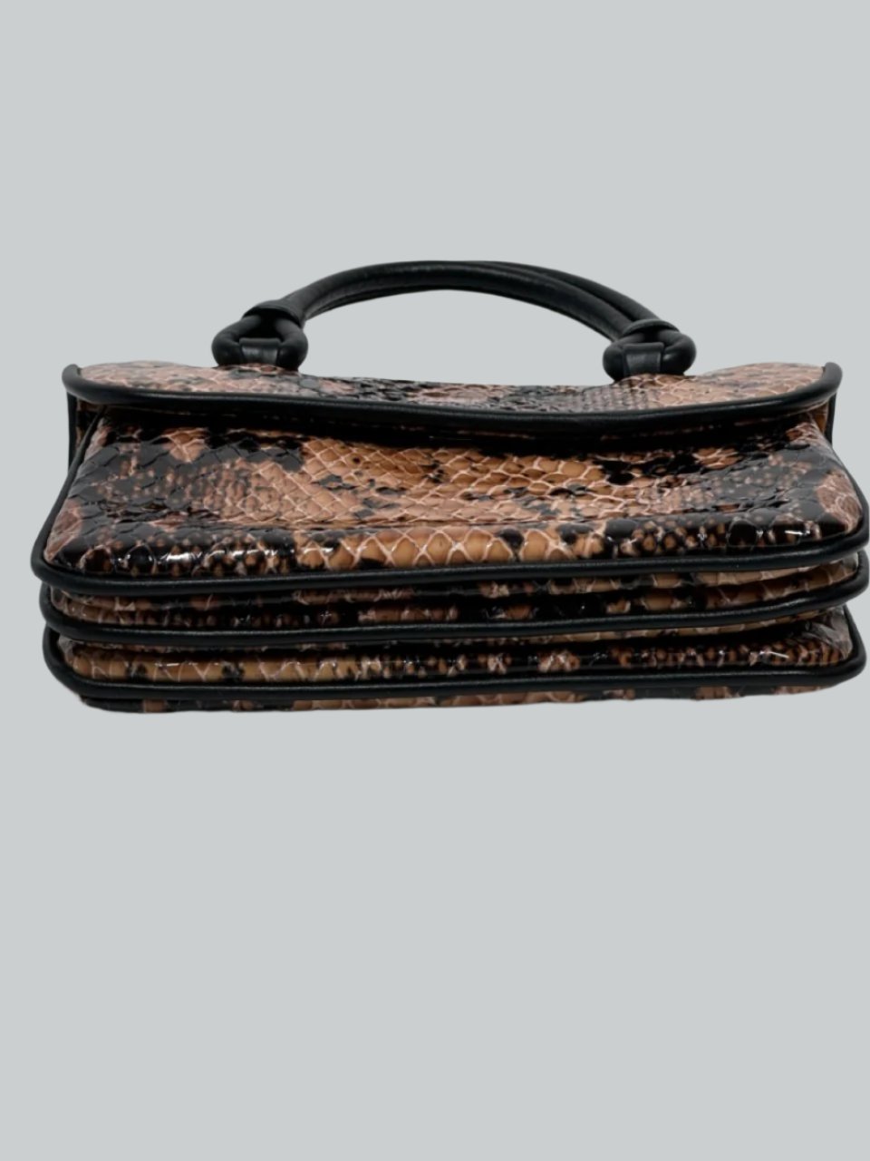 MARYAM NASSIR ZADEH PYTHON TOP HANDLE BAG