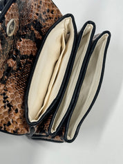 MARYAM NASSIR ZADEH PYTHON TOP HANDLE BAG