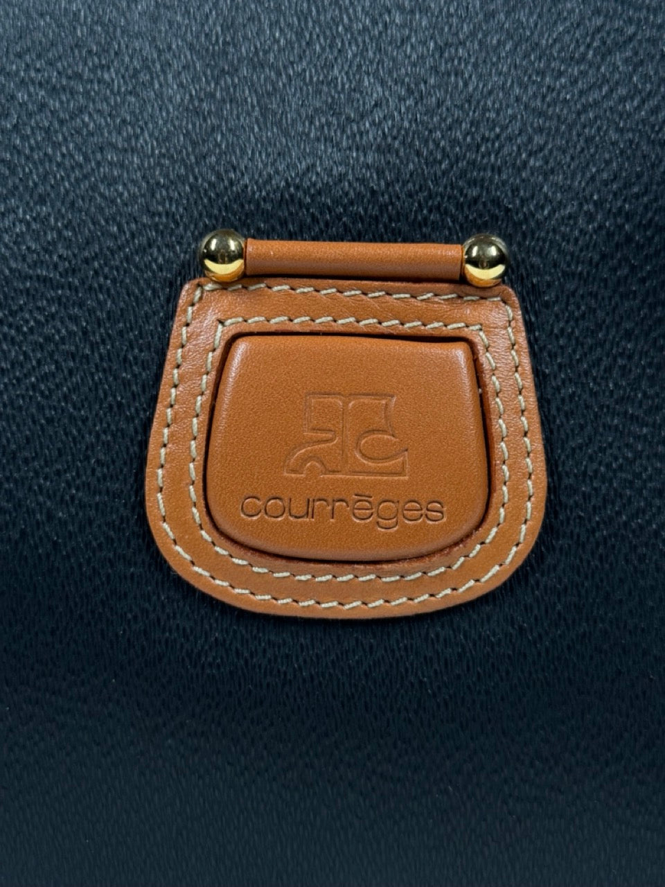 COURRÈGES TWO WAY ARCHIVE LEATHER BAG