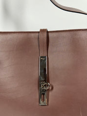 FERRAGAMO SINGLE STRAP LEATHER TOTE