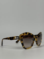 MIU MIU CAT-EYE TORTOISE SUNGLASSES