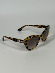 MIU MIU CAT-EYE TORTOISE SUNGLASSES