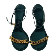 Bottega Veneta Black Dot Heeled Sandals