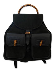 GUCCI BAMBOO SUEDE BACKPACK