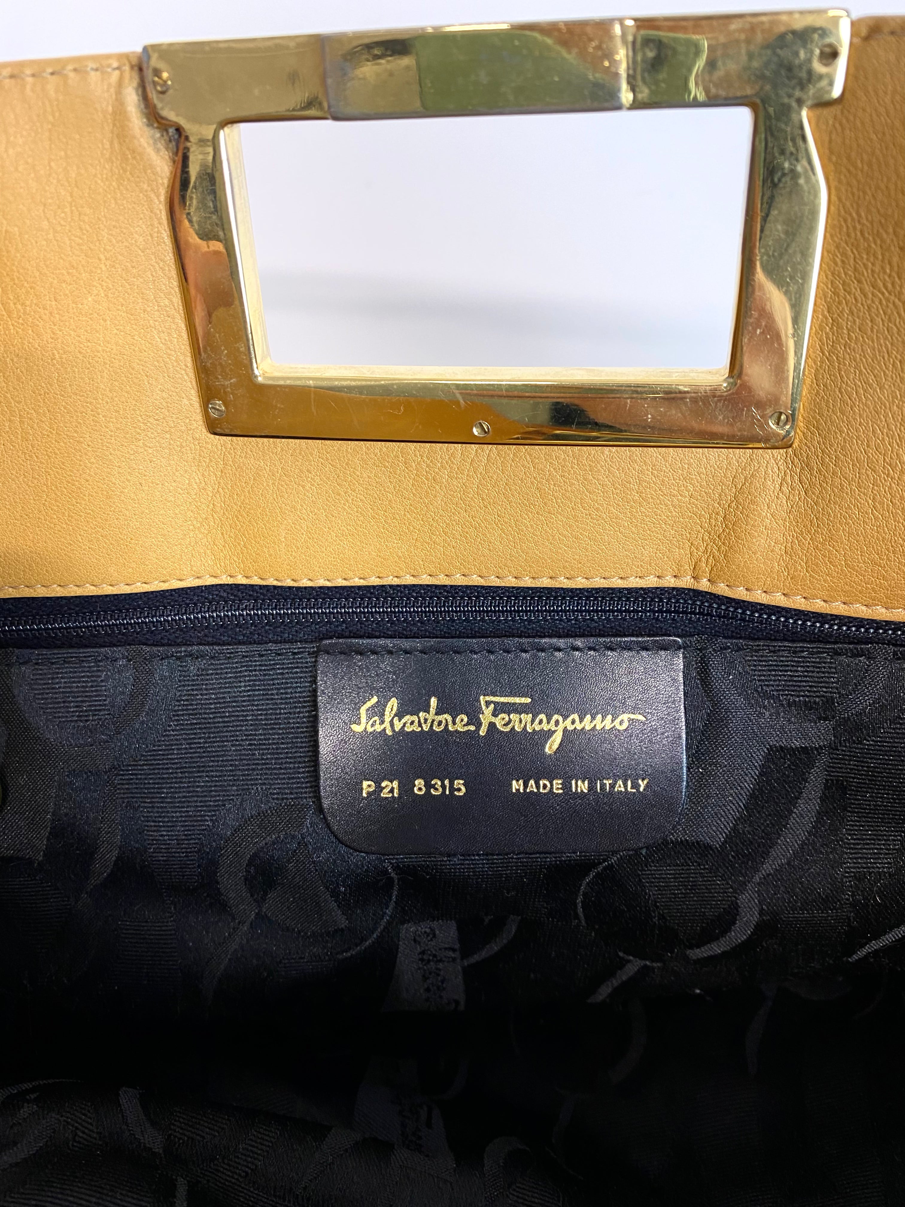 FERRAGAMO OVERSIZED CLUTCH BAG