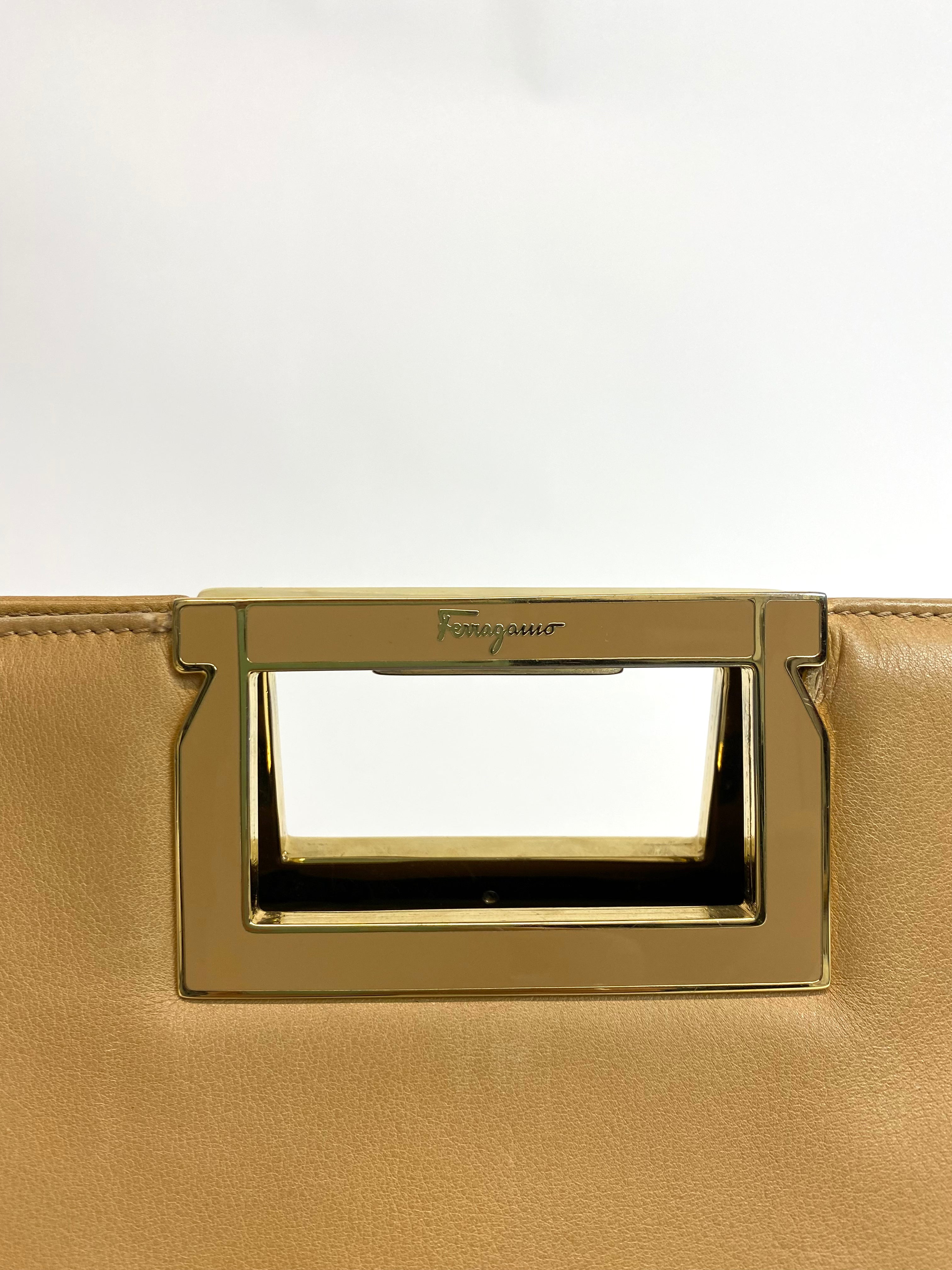 FERRAGAMO OVERSIZED CLUTCH BAG