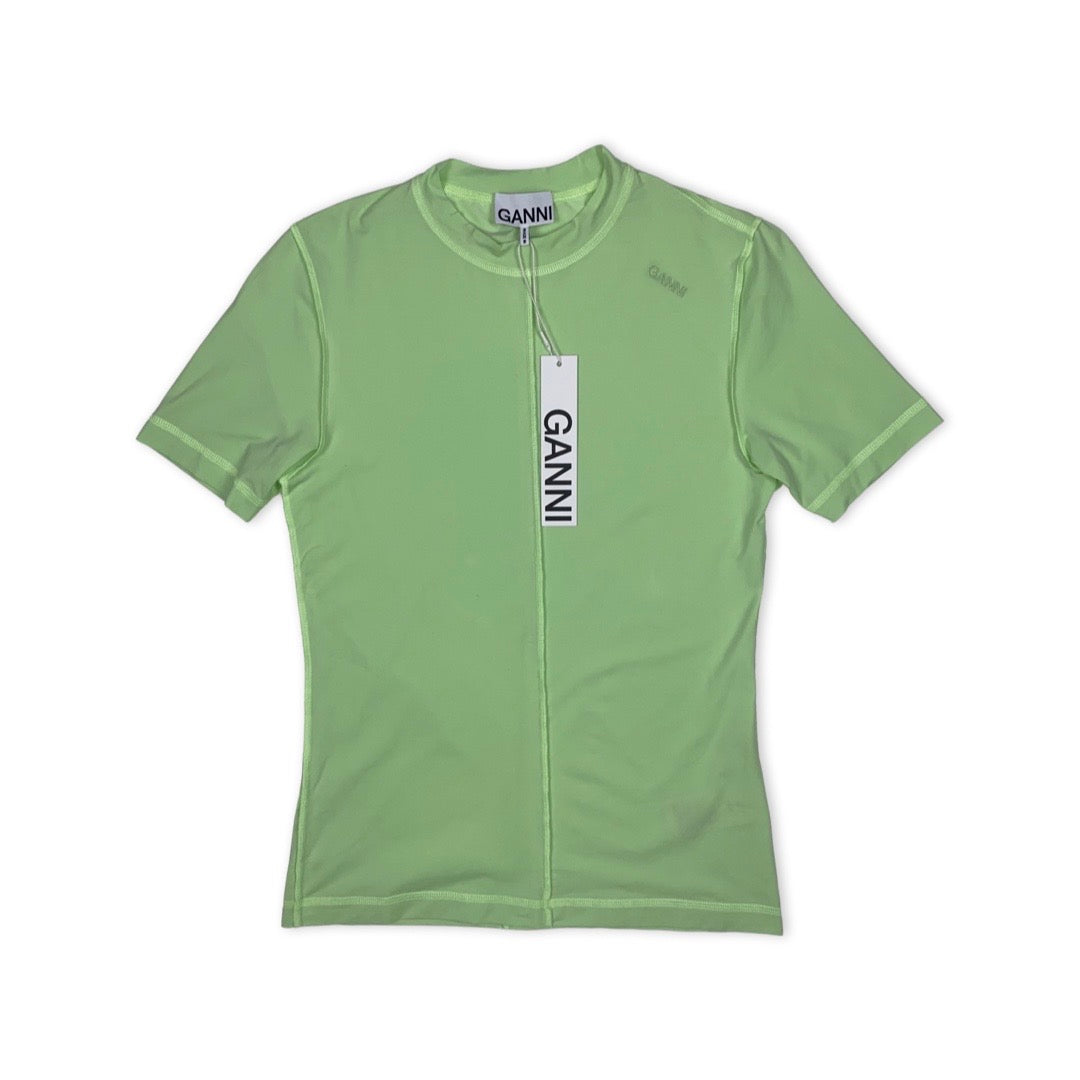 GANNI STRETCH JERSEY T-SHIRT