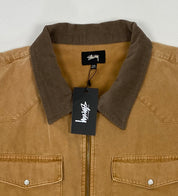 STUSSY WASHED CANVAS WORK JACKET