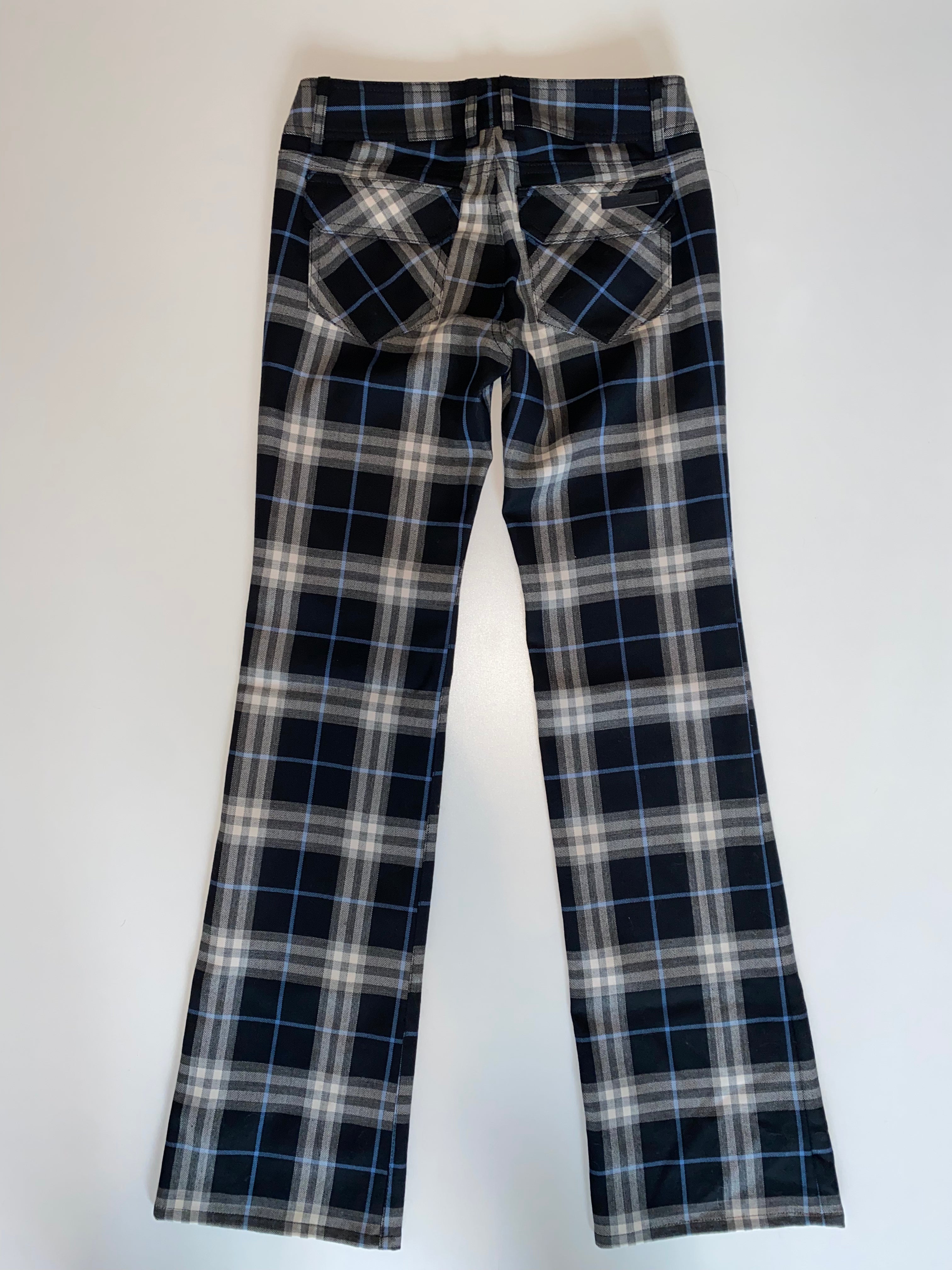 BURBERRY LOW RISE HAYMARKET PANTS