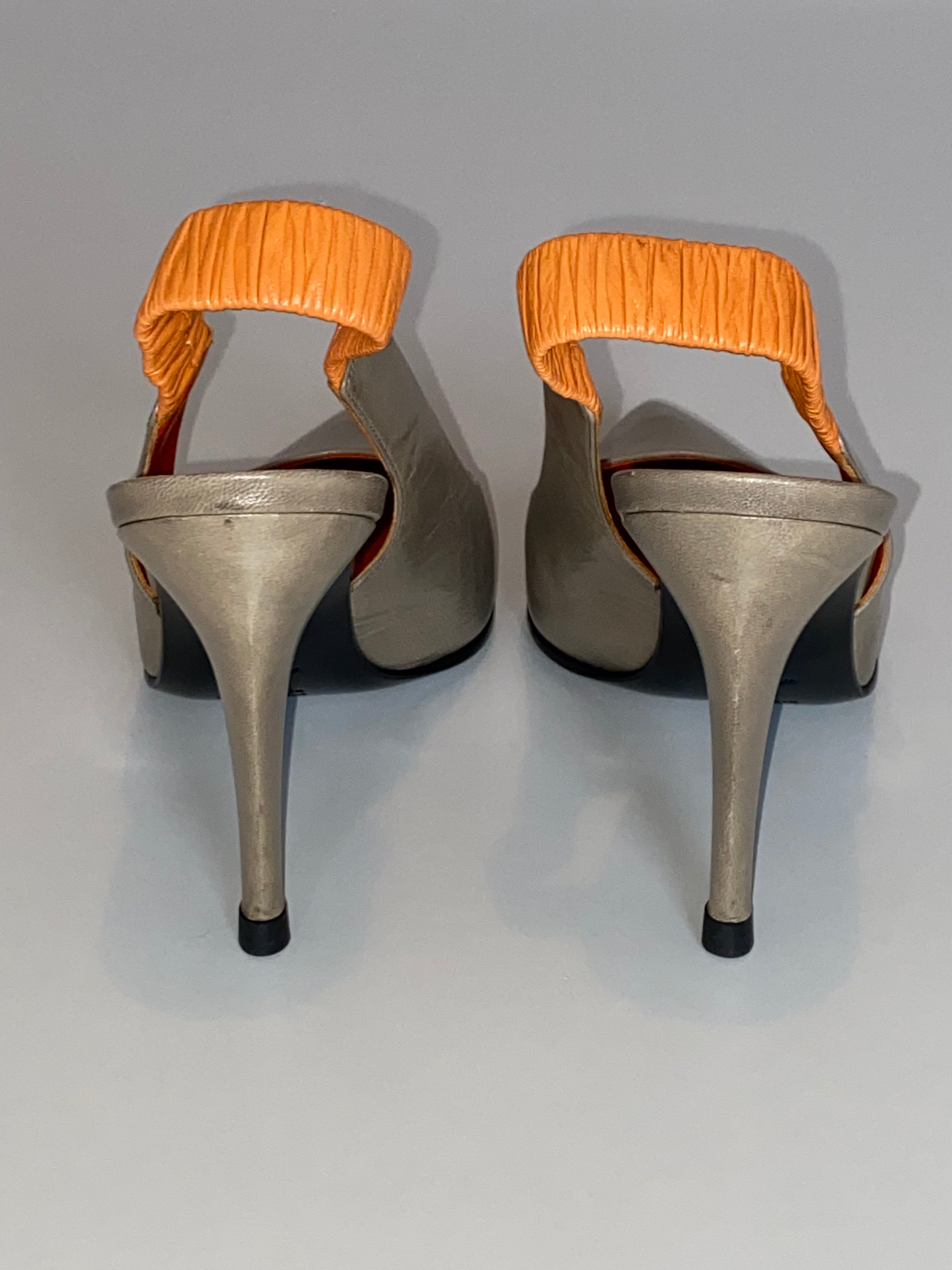 PRADA VINTAGE STILETTO SLING-BACKS